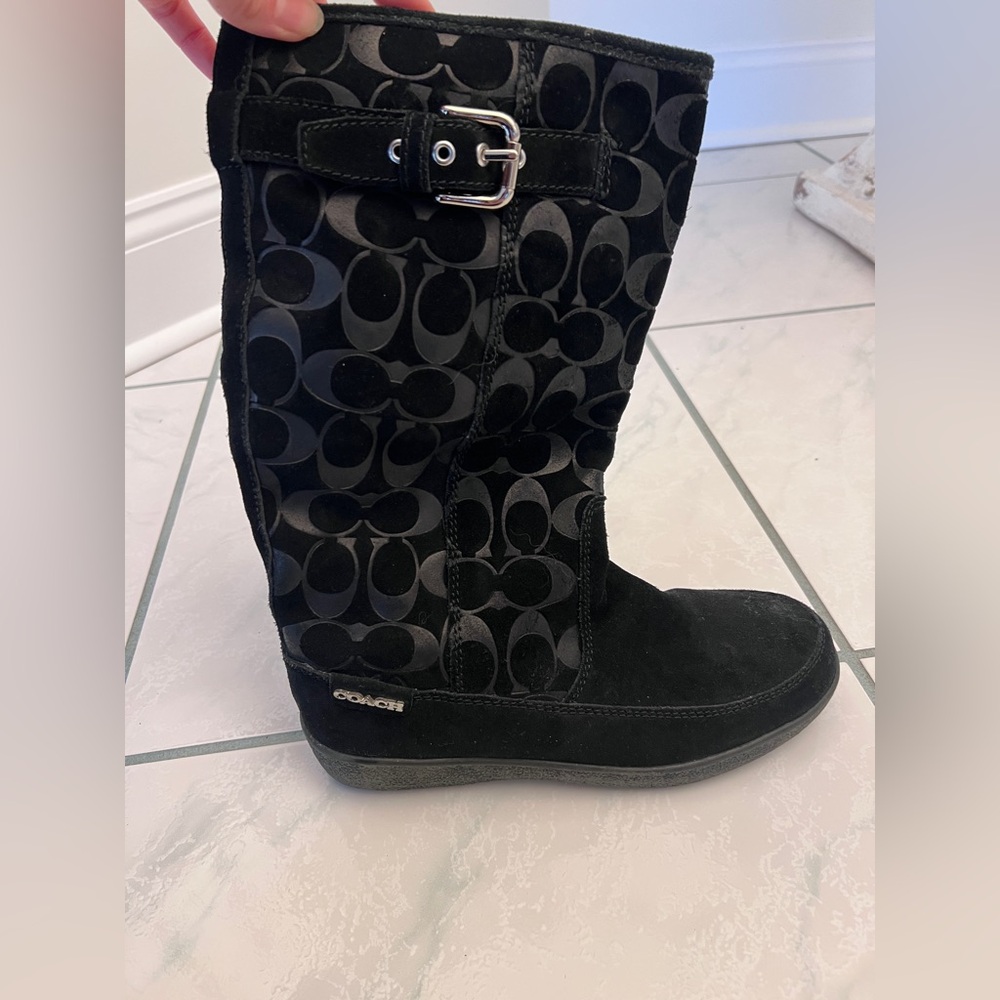 Coach Tanesha Suede Mid-Calf Boot Size 7.5B - Picture 7 of 13